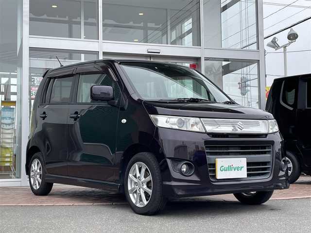 スズキ ワゴンＲ スティングレー X 道央・札幌 2010(平22)年 8.7万km ミステリアスバイオレットパール ４ＷＤ/プッシュスタート/社外メモリナビ(AM/FM/CD)/ワンセグ(走行中視聴可能)/バックカメラ/ドアバイザー/純正フロアマット/ベンチシート/シートヒーター(運転席)/フォグランプ/オーバーヘッドコンソール/電動格納ミラー/バニティミラー/エンジンスターター/スペアキー×１