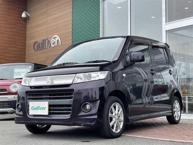 スズキ ワゴンＲ スティングレー X 道央・札幌 2010(平22)年 8.7万km ミステリアスバイオレットパール ４ＷＤ/プッシュスタート/社外メモリナビ(AM/FM/CD)/ワンセグ(走行中視聴可能)/バックカメラ/ドアバイザー/純正フロアマット/ベンチシート/シートヒーター(運転席)/フォグランプ/オーバーヘッドコンソール/電動格納ミラー/バニティミラー/エンジンスターター/スペアキー×１