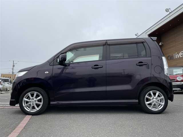 スズキ ワゴンＲ スティングレー X 道央・札幌 2010(平22)年 8.7万km ミステリアスバイオレットパール ４ＷＤ/プッシュスタート/社外メモリナビ(AM/FM/CD)/ワンセグ(走行中視聴可能)/バックカメラ/ドアバイザー/純正フロアマット/ベンチシート/シートヒーター(運転席)/フォグランプ/オーバーヘッドコンソール/電動格納ミラー/バニティミラー/エンジンスターター/スペアキー×１