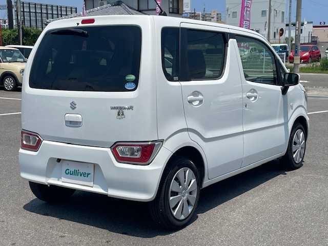 スズキ ワゴンＲ FA 長崎県 2019(平31)年 4.5万km スペリアホワイト/シルキーシルバーメタリック 社外SDナビ/CD/BT/ワンセグTV/バックカメラ/ETC/電動格納ミラー