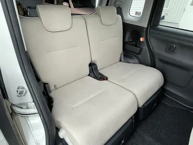 ダイハツ ムーヴ キャンバス G メイクアップ リミテッド　SAⅢ 岡山県 2021(令3)年 4.9万km パールホワイトⅢ/ナチュラルベージュマイカメタリック 2トーン 社外メモリSナビ/(CD/DVD/BT/)/バックカメラ/衝突被害軽減システム/ABS/全方位/両側パワースライドドア/横滑り防止装置/コーナーセンサー/ETC/HIDヘッドライト/フォグランプ/オートライト/ウィンカーミラー/電動格納ミラー/純正アルミホイール/シートヒーター/プッシュスタート/フロアマット/ドアバイザー