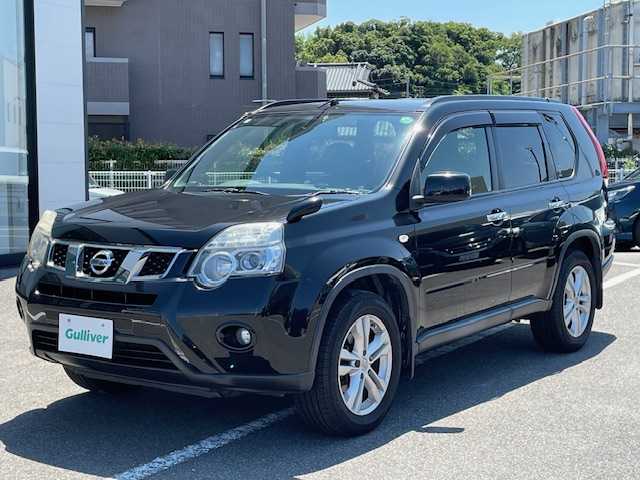 日産 エクストレイル 20X 長崎県 2012(平24)年 9.6万km ダイヤモンドブラック 純正SDナビ/CD/DVD/BT/フルセグTV/バックカメラ/オートライト/LEDヘッドライト/社外レーダー（AR-G40S）/純正17インチAW/ビルトインETC/4WD