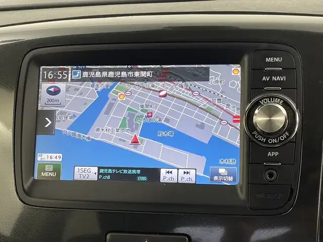 スズキ ワゴンＲ スティングレー T 鹿児島県 2016(平28)年 9.6万km ブルーイッシュブラックパール3 純正SDナビ/(BT/CD/DVD/AM/FM/ワンセグTV)/バックカメラ/クルーズコントロール/シートヒーター/ETC/ベンチシート/衝突軽減ブレーキ/アイドリングストップ/HDMI/フロントフォグライト/パドルシフト/純正15インチアルミホイール/純正ドアバイザー/純正フロアマット/スペアキー