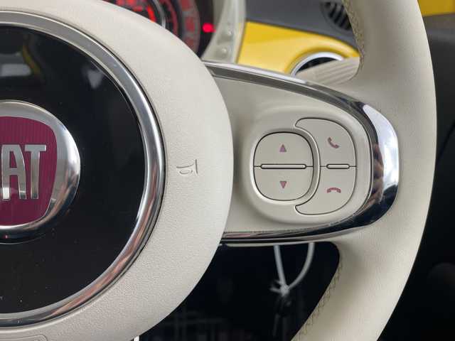 フィアット ５００ ミモザ2 埼玉県 2021(令3)年 3.8万km 黄 純正ディスプレイオーディオ/バックカメラ/ETC/前後ドライブレコーダー/クルーズコントロール/純正フロアマット/純正LEDライト