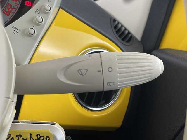 フィアット ５００ ミモザ2 埼玉県 2021(令3)年 3.8万km 黄 純正ディスプレイオーディオ/バックカメラ/ETC/前後ドライブレコーダー/クルーズコントロール/純正フロアマット/純正LEDライト