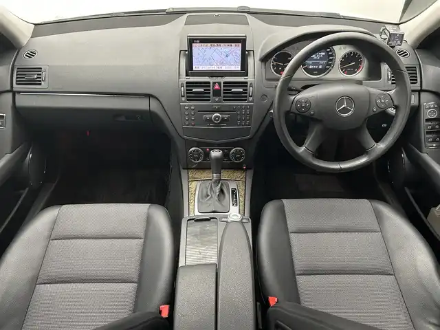 メルセデス・ベンツ Ｃ２００ コンプレッサーステーションワゴン 愛媛県 2008(平20)年 10.8万km カルサイトホワイト スーパーチャージャー　メーカー純正ナビ　フルセグ　CD　HDD　バックカメラ　ETC　ウインカーミラー　ステアリングリモコン　キセノンヘッドライト