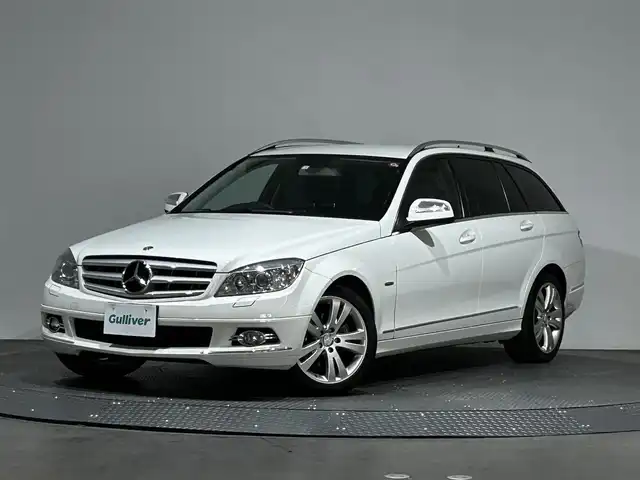 メルセデス・ベンツ Ｃ２００ コンプレッサーステーションワゴン 愛媛県 2008(平20)年 10.8万km カルサイトホワイト スーパーチャージャー　メーカー純正ナビ　フルセグ　CD　HDD　バックカメラ　ETC　ウインカーミラー　ステアリングリモコン　キセノンヘッドライト