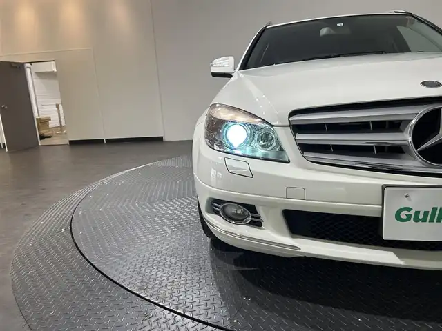 メルセデス・ベンツ Ｃ２００ コンプレッサーステーションワゴン 愛媛県 2008(平20)年 10.8万km カルサイトホワイト スーパーチャージャー　メーカー純正ナビ　フルセグ　CD　HDD　バックカメラ　ETC　ウインカーミラー　ステアリングリモコン　キセノンヘッドライト