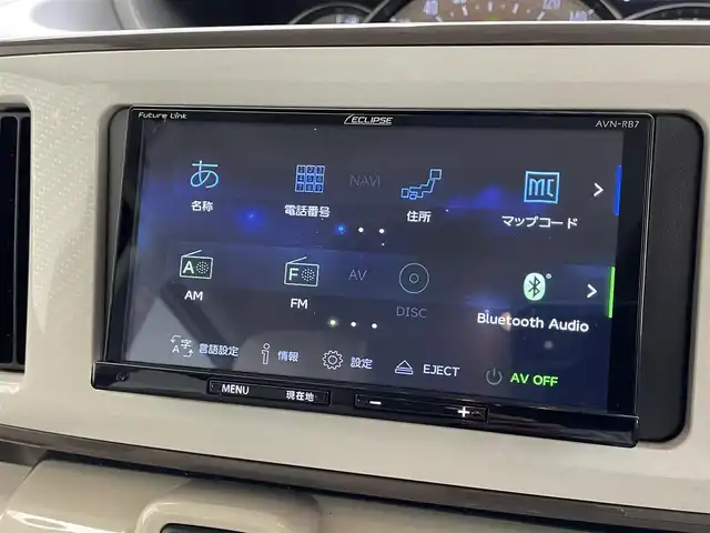 ダイハツ ムーヴ キャンバス G メイクアップ リミテッド　SAⅢ 滋賀県 2021(令3)年 3.9万km パールホワイトⅢ/ナチュラルベージュマイカメタリック 2トーン 禁煙車/社外7インチナビ【CD/DVD/Bluetooth】/全方位カメラ/衝突被害軽減システム/両側パワースライドドア/シートヒーター/ETC/アイドリングストップ/オートライト/オートハイビーム/ステアリングスイッチ/プッシュスタート/スマートキー