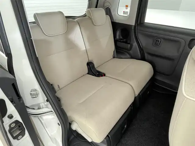 ダイハツ ムーヴ キャンバス G メイクアップ リミテッド　SAⅢ 滋賀県 2021(令3)年 3.9万km パールホワイトⅢ/ナチュラルベージュマイカメタリック 2トーン 禁煙車/社外7インチナビ【CD/DVD/Bluetooth】/全方位カメラ/衝突被害軽減システム/両側パワースライドドア/シートヒーター/ETC/アイドリングストップ/オートライト/オートハイビーム/ステアリングスイッチ/プッシュスタート/スマートキー