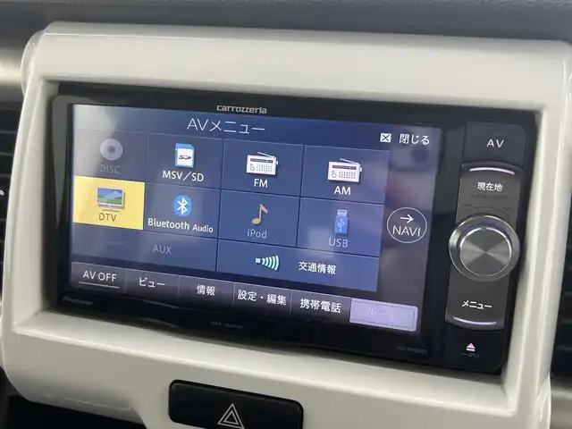 スズキ ハスラー G 群馬県 2017(平29)年 8万km フェニックスレッドパール/ブルーイッシュブラックパール 純正７インチナビ　Ｂｌｕｅｔｏｏｔｈ　フルセグ　バックカメラ　衝突軽減ブレーキ　シートヒーター　ＨＩＤヘッドライト　オートライト　プッシュスタート　電動格納ミラー　アイドリングストップ　禁煙車