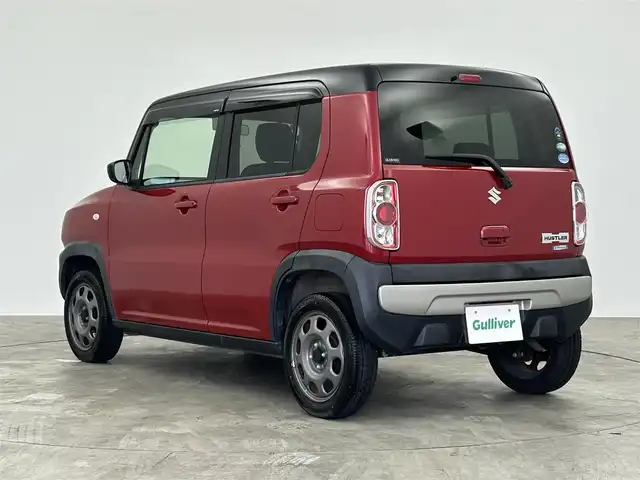 スズキ ハスラー G 群馬県 2017(平29)年 8万km フェニックスレッドパール/ブルーイッシュブラックパール 純正７インチナビ　Ｂｌｕｅｔｏｏｔｈ　フルセグ　バックカメラ　衝突軽減ブレーキ　シートヒーター　ＨＩＤヘッドライト　オートライト　プッシュスタート　電動格納ミラー　アイドリングストップ　禁煙車