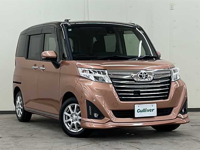 トヨタ ルーミー カスタムG S 道央・札幌 2018(平30)年 3万km ブラックマイカメタリック/ブリリアントカッパークリスタルマイカ 2トーン ワンオーナー//HDDナビ//フルセグテレビ//バックカメラ//アイドリングストップ//クルーズコントロール//プッシュスタート//両側パワースライドドア//ETC//オートライト//ドライブレコーダー//シートヒーター//エンジンスターター