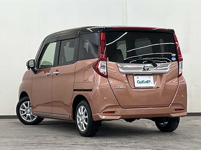 トヨタ ルーミー カスタムG S 道央・札幌 2018(平30)年 3万km ブラックマイカメタリック/ブリリアントカッパークリスタルマイカ 2トーン ワンオーナー//HDDナビ//フルセグテレビ//バックカメラ//アイドリングストップ//クルーズコントロール//プッシュスタート//両側パワースライドドア//ETC//オートライト//ドライブレコーダー//シートヒーター//エンジンスターター