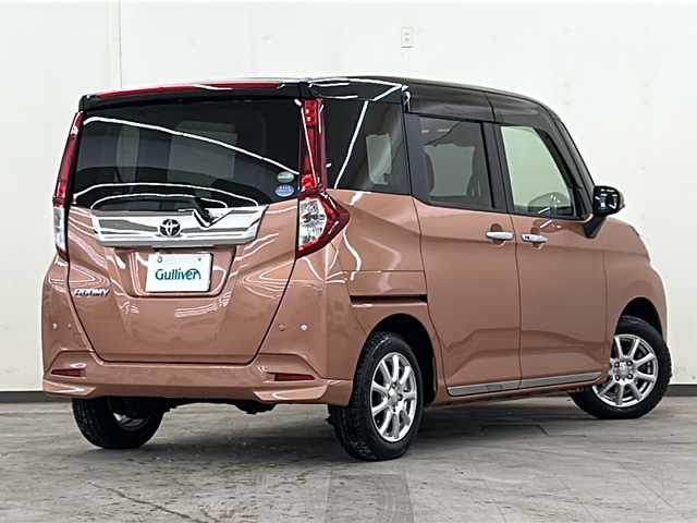 トヨタ ルーミー カスタムG S 道央・札幌 2018(平30)年 3万km ブラックマイカメタリック/ブリリアントカッパークリスタルマイカ 2トーン ワンオーナー//HDDナビ//フルセグテレビ//バックカメラ//アイドリングストップ//クルーズコントロール//プッシュスタート//両側パワースライドドア//ETC//オートライト//ドライブレコーダー//シートヒーター//エンジンスターター