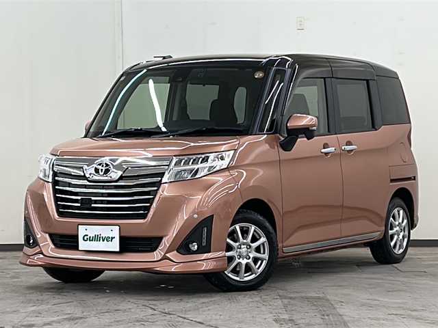 トヨタ ルーミー カスタムG S 道央・札幌 2018(平30)年 3万km ブラックマイカメタリック/ブリリアントカッパークリスタルマイカ 2トーン ワンオーナー//HDDナビ//フルセグテレビ//バックカメラ//アイドリングストップ//クルーズコントロール//プッシュスタート//両側パワースライドドア//ETC//オートライト//ドライブレコーダー//シートヒーター//エンジンスターター