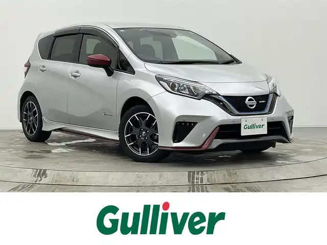 日産 ノート e－パワー ニスモ 宮城県 2019(令1)年 5万km シルバー ディスプレイオーディオ/・BT接続/・CD/DVD/・ブルーレイ対応/・USB入力/・AM/FM/純正16インチAW/クルーズコントロール/レザーシート/・ニスモ専用/LEDヘッドライト/・フォグランプ/レーンキープアシスト/革巻きステアリング/・ステアリングスイッチ