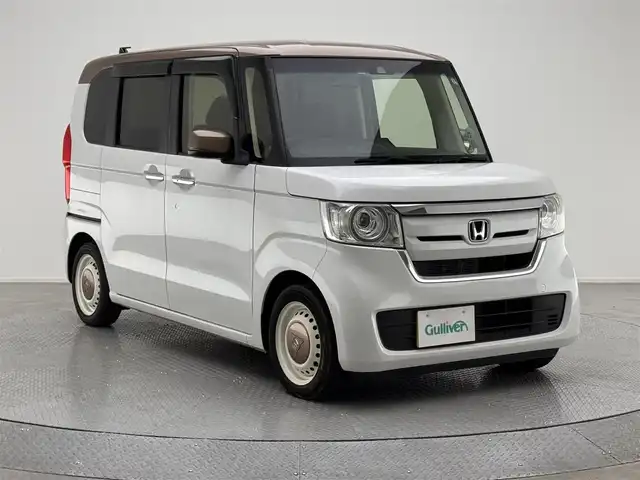 ホンダ Ｎ ＢＯＸ G･L ホンダセンシング カッパーブラウンスタイル 兵庫県 2019(平31)年 5.2万km プラチナホワイトパール 純正7インチSDナビ(CD/DVD/SD/Bt/フルセグ)/・VXM-194VFi/バックカメラ/スペアキーx1/コーナーセンサー/アダプティブクルーズコントロール/両側パワースライドドア/PCS/LKA/ビルトインETC/LEDヘッドライト