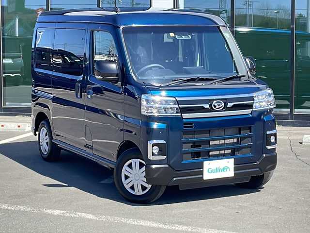 ダイハツ アトレー バン RS 道東・釧路十勝 2023(令5)年 1.3万km レーザーブルークリスタルシャイン ・ワンオーナー/・４WD/・純正ディスプレイオーディオ/（androidauto applecarplay HDMI USB ipod BT フルセグ)/・バックカメラ/・両側パワースライドドア/・クルーズコントロール/・純正ドライブレコーダー/・純正エンジンスターター/・スマートキー/・プッシュスタート/・純正ラバーフロアマット/・アイドリングストップ/・衝突被害軽減ブレーキ/・横滑り防止装置/・純正ETC/・電動格納ミラー/・前後パーキングセンサー/・ステアリングスイッチ/・LEDヘッドライト/・LEDフォグライト/・オートマチックハイビーム/・保証書/・取扱説明書