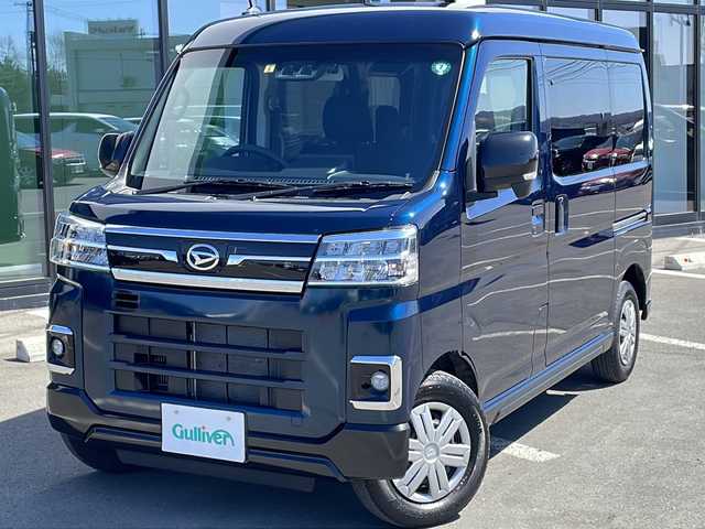 ダイハツ アトレー バン RS 道東・釧路十勝 2023(令5)年 1.3万km レーザーブルークリスタルシャイン ・ワンオーナー/・４WD/・純正ディスプレイオーディオ/（androidauto applecarplay HDMI USB ipod BT フルセグ)/・バックカメラ/・両側パワースライドドア/・クルーズコントロール/・純正ドライブレコーダー/・純正エンジンスターター/・スマートキー/・プッシュスタート/・純正ラバーフロアマット/・アイドリングストップ/・衝突被害軽減ブレーキ/・横滑り防止装置/・純正ETC/・電動格納ミラー/・前後パーキングセンサー/・ステアリングスイッチ/・LEDヘッドライト/・LEDフォグライト/・オートマチックハイビーム/・保証書/・取扱説明書