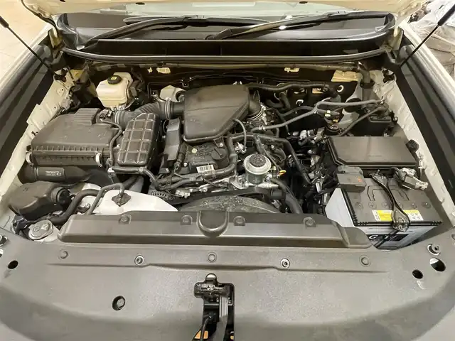 トヨタ ランドクルーザー プラド TX Lパッケージ マットブラED 群馬県 2023(令5)年 0.6万km ホワイトパールクリスタルシャイン サンルーフ/トヨタセーフティセンス/・プリクラッシュセーフティ/・レーンディパーチャーアラート/・オートマチックハイビーム/・レーダークルーズコントロール/・ロードサインアシスト/・ブラインドスポットモニター/・先行車発進お知らせ機能/・クリアランスソナー/純正9インチディスプレイオーディオ/・ナビキット/・BT/USB/FM.AM/・AppleCarPlay/AndroidAuto/パノラミックビューモニター/ビルドインETC/前後ドライブレコーダー/革巻きステアリング/ステアリングスイッチ/ベージュ革シート/前席パワーシート/前席ヒートシーター/前席エアーシート/スマートキー/プッシュスタート/LEDヘッドライト/フォグランプ/オートライト/USBポート/7人乗り/ルーフレール/純正18インチAW/純正フロアマット/横滑り防止システム/電動格納ウィンカーミラー