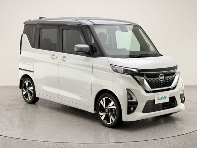 日産 ルークス HWS Gターボ プロパイロットED 兵庫県 2020(令2)年 0.5万km チタニウムグレーM/シルキーホワイト 両側パワースライドドア/プロパイロット/アラウンドビューモニター/オートホールド/レーンキープアシスト/純正15アルミホイール/LEDヘッドライト/LEDフォグライト/オートライト/オートマチックハイビーム/前後コーナーセンサー/レーンキープアシスト/スマートキー/ターボ過給機/アイドリングストップ