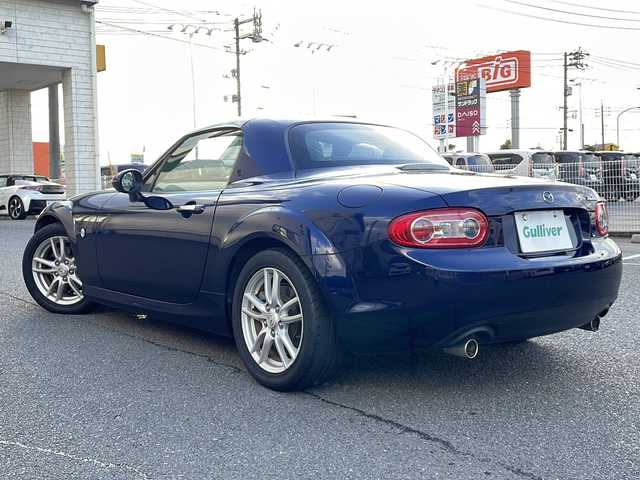 マツダ ロードスター S RHT 山口県 2011(平23)年 7.6万km ストーミーブルーマイカ 純正７インチナビゲーション/ワンセグ/DVD/CD/BT/FM/AM/ＥＴＣ　/社外車高調 KIJIMA-SPEC　/ＨＩＤヘッドライト　/純正フロアマット/純正16インチアルミホイール　/ステアリングスイッチ/スマートキー２本/保証書　/取扱説明書