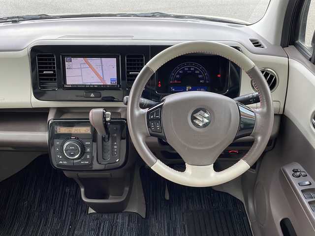 スズキ ＭＲワゴン Wit XS 茨城県 2013(平25)年 4.8万km ミステリアスバイオレットパール 社外ナビ【CN-S310D】/(CD/DVD/フルセグTV/BT)/ビルトインETC/革巻きステアリング/ステアリングスイッチ/アイドリングストップ/AACエアコン/キセノンヘッドライト/フォグランプ/オートライト/スマートキー/Pスタート/電動格納ミラー/純正14インチAW/純正ドアバイザー/スタッドレス積み込み