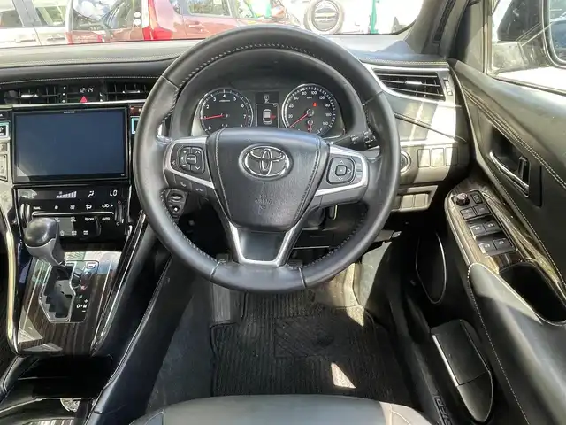 トヨタ ハリアー エレガンス 鳥取県 2015(平27)年 14万km ブラック ＬＥＤ/ハーフレザー/ＥＴＣ/パワーシート/フロアマット/ドアバイザー/スマートキー