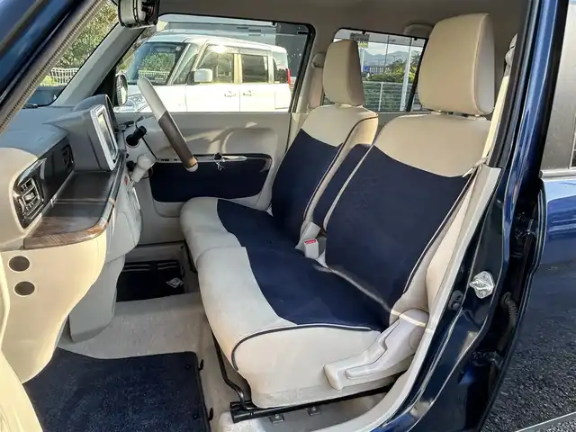 スズキ ラパン モード 大阪府 2020(令2)年 2.1万km ノクターンブルーパール/ホワイト 2トーンルーフ スズキセーフティサポート/ディーラー純正ナビ（Panasonic製）/　（フルセグTV/CD/DVD/Bluetooth/USB）/全方位モニター/前席シートヒーター/デジタルインナーミラー/ビルトインETC/純正フロアマット