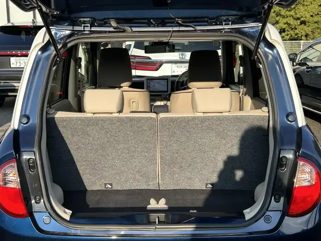 スズキ ラパン モード 大阪府 2020(令2)年 2.1万km ノクターンブルーパール/ホワイト 2トーンルーフ スズキセーフティサポート/ディーラー純正ナビ（Panasonic製）/　（フルセグTV/CD/DVD/Bluetooth/USB）/全方位モニター/前席シートヒーター/デジタルインナーミラー/ビルトインETC/純正フロアマット