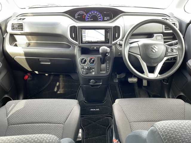 スズキ ソリオ G 徳島県 2020(令2)年 6.2万km スーパーブラックパール スズキセーフティサポート/追従式クルーズコントロール/社外7型ナビ【CN-RA07WD】/（フルセグ/Bluetooth/FM/AM/SD/ipod/USB/DISC）/バックカメラ/片側パワースライドドア/レーンキープアシスト/コーナーセンサー/ドライブレコーダー/オートライト/ドアバイザー/電格ミラー/プッシュスタート/スマートキー