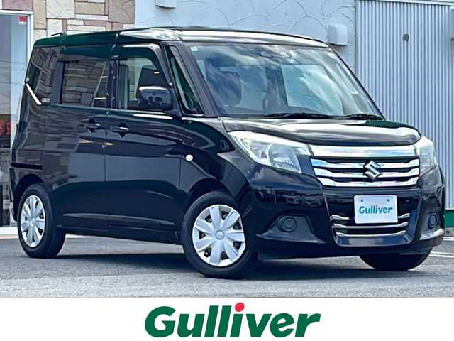 スズキ ソリオ G 徳島県 2020(令2)年 6.2万km スーパーブラックパール スズキセーフティサポート/追従式クルーズコントロール/社外7型ナビ【CN-RA07WD】/（フルセグ/Bluetooth/FM/AM/SD/ipod/USB/DISC）/バックカメラ/片側パワースライドドア/レーンキープアシスト/コーナーセンサー/ドライブレコーダー/オートライト/ドアバイザー/電格ミラー/プッシュスタート/スマートキー