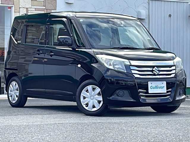 スズキ ソリオ G 徳島県 2020(令2)年 6.2万km スーパーブラックパール スズキセーフティサポート/追従式クルーズコントロール/社外7型ナビ【CN-RA07WD】/（フルセグ/Bluetooth/FM/AM/SD/ipod/USB/DISC）/バックカメラ/片側パワースライドドア/レーンキープアシスト/コーナーセンサー/ドライブレコーダー/オートライト/ドアバイザー/電格ミラー/プッシュスタート/スマートキー