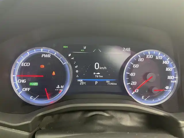 トヨタ クラウン ハイブリッド S Cパッケージ Four 富山県 2019(平31)年 7.2万km ブラック 4WD/純正ナビ（AM/FM/DVD/BT/USB/フルセグ）/バックカメラ/ドライブレコーダー/ETC/ヘッドアップディスプレイ/ブラインドスポットモニター/パワーシート/シートヒーター/ハンドルヒーター/衝突被害軽減システム/レーダークルーズコントロール/レーンキープアシスト/コーナーセンサー/横滑り防止装置/アイドリングストップ/純正アルミホイール/純正フロアマット/オートLEDライト/オートマチックハイビーム/オートホールド付電子パーキング/ウッドコンビステアリング/ステアリングスイッチ/パドルシフト/スマートキー/スペアキー