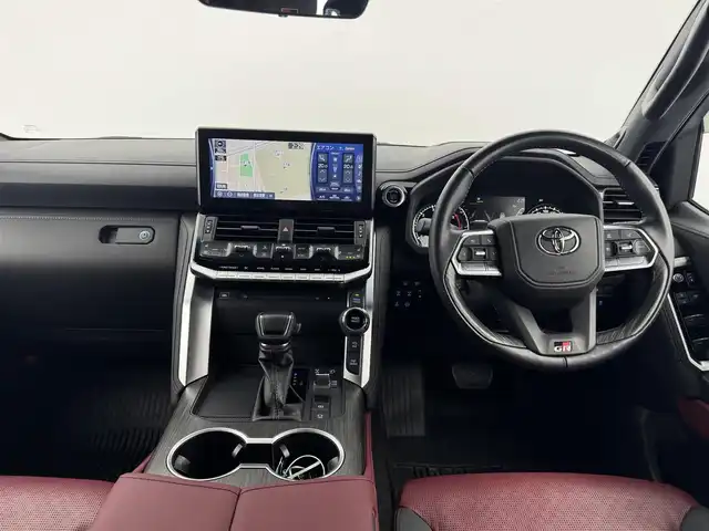 トヨタ ランドクルーザー GRスポーツ 愛知県 2022(令4)年 1.5万km ブラック ディーゼル車/GRスポーツ/クーラーボックス/リアエンターテインメント/純正ディスプレイオーディオ/（ナビ/CDDVD/BT/フルセグ）/JBLプレミアムサウンド/ルーフレール/寒冷地仕様/リアフォグランプ/全方位カメラ/ETC2.0/追従クルーズコントロール/全席シートヒーター/全席シートベンチレーション/ステアリングヒーター/トヨタセーフティセンス/ドアバイザー