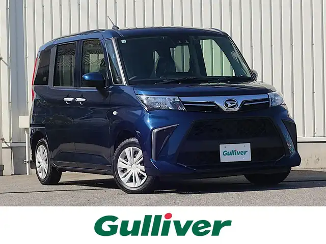 ダイハツ トール X 山形県 2022(令4)年 6.7万km レーザーブルークリスタルシャイン 4WD/衝突被害軽減システム/メモリナビ/　　【CD DVD BT USB AUX】/バックカメラ/パワースライドドア/オートライト/ドライブレコーダー/アイドリングストップ/コーナーセンサー/ステアリングスイッチ/電動格納ミラー/フロアマット/スマートキー×2/ETC