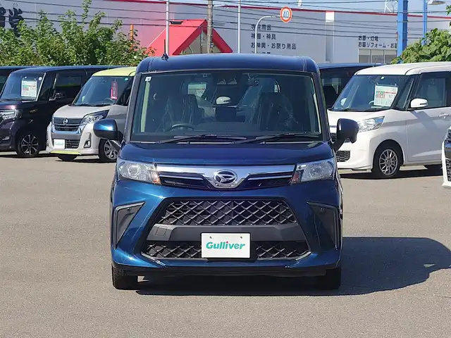 ダイハツ トール X 山形県 2022(令4)年 6.7万km レーザーブルークリスタルシャイン 4WD/衝突被害軽減システム/メモリナビ/　　【CD DVD BT USB AUX】/バックカメラ/パワースライドドア/オートライト/ドライブレコーダー/アイドリングストップ/コーナーセンサー/ステアリングスイッチ/電動格納ミラー/フロアマット/スマートキー×2/ETC