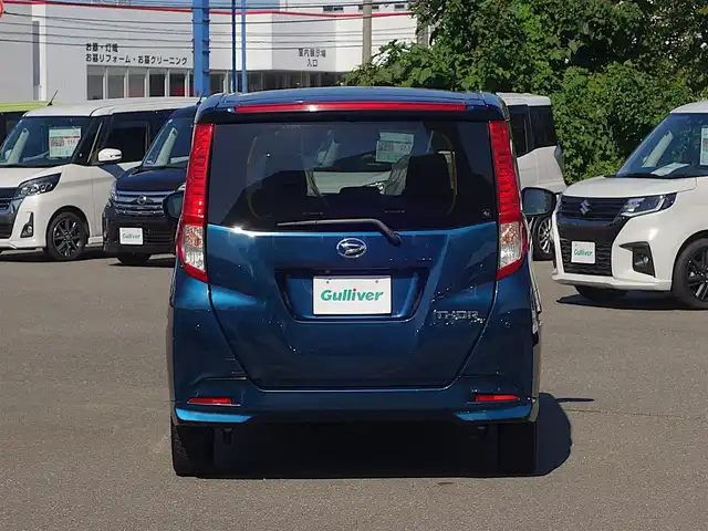 ダイハツ トール X 山形県 2022(令4)年 6.7万km レーザーブルークリスタルシャイン 4WD/衝突被害軽減システム/メモリナビ/　　【CD DVD BT USB AUX】/バックカメラ/パワースライドドア/オートライト/ドライブレコーダー/アイドリングストップ/コーナーセンサー/ステアリングスイッチ/電動格納ミラー/フロアマット/スマートキー×2/ETC