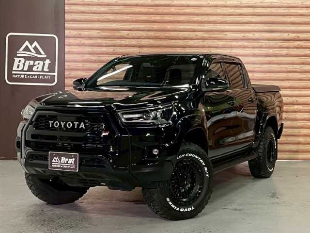 トヨタ ハイラックス Z GRスポーツ 千葉県 2023(令5)年 1.5万km アティチュードブラックマイカ AIS検査済み/【2508031391】/リフトアップ（JAOS BATTLEZ）(社外）/ベッドライナー/トノカバー/Tコネクトナビ/Bluetooth/パノラミックビューカメラ/プリクラッシュセーフティ/レーンディパーチャーアラート/クリアランスソナー/ETC2.0/DAC/リアデフロック/ルームランプLED/純正フロアマット/ドアバイザー/アイドリングSTOP/F/Rフォグ/17AW KMC　KM554　AZTEC(社外）/トーヨーオープンカントリーR/T（社外）/JAOS インナーフェンダー（社外）/社外パーツ取付有