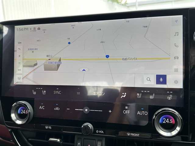 レクサス ＮＸ 350h バージョンL 愛知県 2023(令5)年 2.5万km パール ナビゲーション　/フルセグテレビ　/ブルートゥース　/ＵＳＢ接続　/ＥＴＣ　/全方位カメラ　/ヘッドアップディスプレイ　　/プリクラッシュセーフティ/アダプティプクルーズ/ブラインドスポットモニタ―/リアクロストレックアラート　/シートヒーター　/エアーシート　/ハンドルヒーター　/保証書/取扱説明書/整備手帳/スマートキーX2個