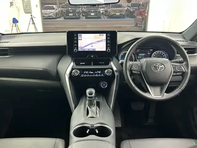 トヨタ ハリアー ハイブリッド G 三重県 2021(令3)年 4.9万km プレシャスブラックパール /禁煙車//純正ナビ/（BT/AUX/Miracast/フルセグTV）//モデリスタフルエアロ//プリクラッシュセーフティ//バックカメラ//BSM//レーダークルーズコントロール//デジタルインナーミラー//純正ドライブレコーダー（前後）//パワーバックドア//パワーシート//ビルトインETC//ハーフレザーシート//ステアリングスイッチ//オートブレーキホールド