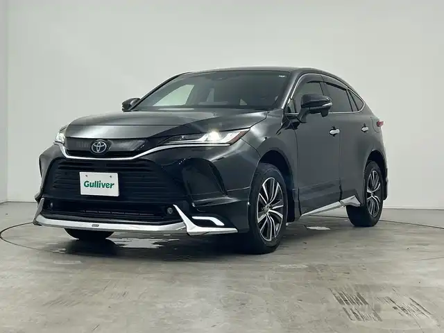 トヨタ ハリアー ハイブリッド G 三重県 2021(令3)年 4.9万km プレシャスブラックパール /禁煙車//純正ナビ/（BT/AUX/Miracast/フルセグTV）//モデリスタフルエアロ//プリクラッシュセーフティ//バックカメラ//BSM//レーダークルーズコントロール//デジタルインナーミラー//純正ドライブレコーダー（前後）//パワーバックドア//パワーシート//ビルトインETC//ハーフレザーシート//ステアリングスイッチ//オートブレーキホールド