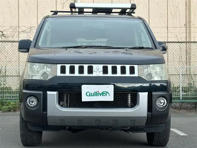 三菱 デリカＤ：５ G－Power package 東京都 2010(平22)年 18.8万km ディープシーグリーンマイカ 4WD/パワースライドドア（運転席側/助手席側）/HDDナビ/フルセグテレビ/ABS/横滑り防止装置/盗難防止装置/バックカメラ/クルーズコントロール/ドアバイザー/ルーフキャリア/後席カーテン付/開口部長方形フロントバンパー/シルバーフロントアンダーカバー/ボディ同色ドアミラー（電動格納機能/ウインカー/ヒーター付）/ボディ同色アウトサイドドアハンドル/レッドバックドアガーニッシュ/メッキインサイドドアハンドル/無塗装ドアスイッチベース/無塗装グローブボックス/シルバーセンターパネル/ハイコントラストメーター（自発光式アナログメーター）マルチインフォメーションディスプレイ/ステアリングホイール/パドルシフト/SRSエアバッグ（運転席/助手席/ニー）/オートエアコン/リアクーラー/リアヒーター/3列目ヒーターダクト/キーレスオペレーションシステム
