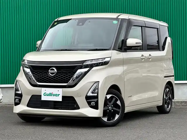日産 ルークス ハイウェイスター X 宮城県 2020(令2)年 3.4万km フローズンバニラパール 快適パックA/・プラズマクラスター付リアシーリングファン/・撥水加工シート/・パーソナルテーブル（後席）/・USBソケット（助手席シートバック）/・ロールサンシェード（リアドア）/＝＝＝/インテリジェントエマージェンシーブレーキ/踏み間違い衝突防止アシスト/インテリジェントLI（車線逸脱防止支援システム）/LDW（車線逸脱警報）/インテリジェントFCW（前方衝突予測警報）/インテリジェントDA（ふらつき警報）/標識検知機能/コーナーセンサー/インテリジェントアラウンドビューモニター/純正9インチSDナビ（MM320D-L）/（CD/DVD/SD/Bluetooth/フルセグTV）/ETC/前方ドライブレコーダー/ハンズフリーパワースライドドア（助手席側）/LEDヘッドライト/ハイビームアシスト/LEDフォグランプ/オートライト/スマートキー＆プッシュスタート/アイドリングストップ/電動格納ミラー/純正14インチアルミホイール/純正フロアマット/純正ドアバイザー/W/サイド/カーテン/ニーエアバッグ