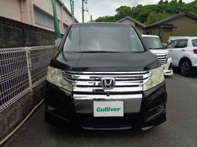 ホンダ ステップワゴン スパーダ Z HDDナビED 鹿児島県 2012(平24)年 13.6万km プレミアムブラキッシュパール 純正HDDナビ、フルセグTV/パノラミックビューバックカメラ/音楽録音、DVD再生/フリップダウンモニター/両側パワースライド/ビルトインETC/車検令和9年2月まであり/スマートキー2個あり/取説、ナビ取説あり