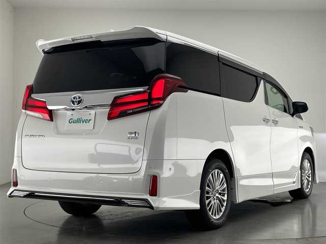 トヨタ アルファードハイブリット SR Cパッケージ 愛知県 2021(令3)年 4.8万km ホワイトパールクリスタルシャイン 純１０型ＤＡナビ　フルセグＴＶ　全方位カメラ　ＴＲＤエアロ　ＪＢＬサウンド　ツインムーンルーフ　純１３型後席モニター　ベンチレーション　黒革　３眼ＬＥＤヘッドライト　電動リアゲート　ＥＴＣ２．０　禁煙　トヨタセーフティセンス　衝突軽減　オートハイビーム　BSM　シートヒーター　/ユーザー買取/TRDフルエアロ/SR/JBL/フリップダウン/イルミ加工/パワーバックドア自動加工/両側Pスライド/プリクラッシュ/3眼LED/シーケンシャル/純正メモリナビ/全周囲カメラ/スペアキー/シートH/ベンチレーション/プリクラッシュ/記録簿