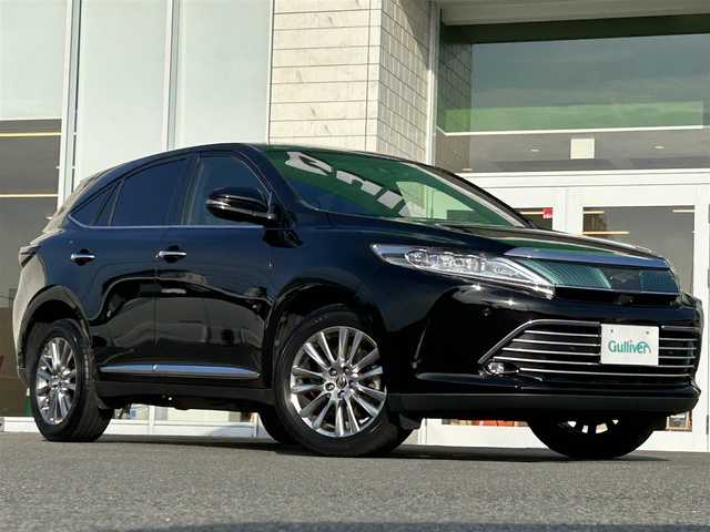 トヨタ ハリアー プレミアム メタル&レザーP 兵庫県 2018(平30)年 9.4万km ブラック 社外10インチナビ/BT/フルセグ/ビルトインETC/純正ドラレコ/バック、フロント、サイドカメラ/レザーシート/前方コーナーセンサー/追従クルーズコントロール/電動リアゲート/前席エアシート/レーンキープアシスト/オートマチックハイビーム/前席パワーシート/USB端子/LEDヘッドライト
