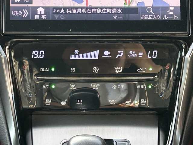 トヨタ ハリアー プレミアム メタル&レザーP 兵庫県 2018(平30)年 9.4万km ブラック 社外10インチナビ/BT/フルセグ/ビルトインETC/純正ドラレコ/バック、フロント、サイドカメラ/レザーシート/前方コーナーセンサー/追従クルーズコントロール/電動リアゲート/前席エアシート/レーンキープアシスト/オートマチックハイビーム/前席パワーシート/USB端子/LEDヘッドライト