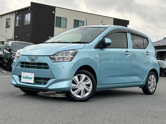 ダイハツ ミラ イース X リミテッド SAⅢ 静岡県 2021(令3)年 0.5万km スカイブルーメタリック パワーステアリング/パワーウィンドウ/リモコンキー/マニュアルエアコン/スペアキー１本/USB入力端子/純正ナビ（CD/DVD/BT/フルセグ）/ドライブレコーダー/純正フロアマット/ABS/横滑り防止装置/コーナーセンサー前後/盗難防止装置/オートライト/オートマチックハイビーム/Wエアバック/衝突軽減システム